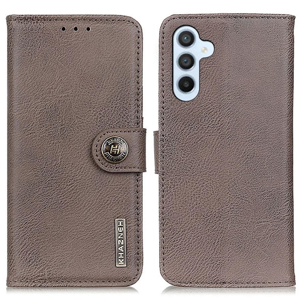 KHAZNEH Samsung Galaxy S24 FE Fodral Läder Khaki