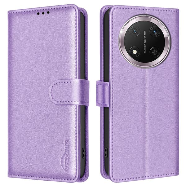 BINFEN Honor Magic7 Lite Fodral RFID Läder Lila