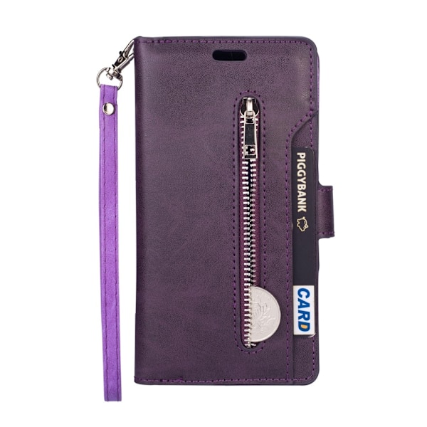 Samsung Galaxy A72 - Multifunktionellt Läder Fodral - Lila Purple Lila