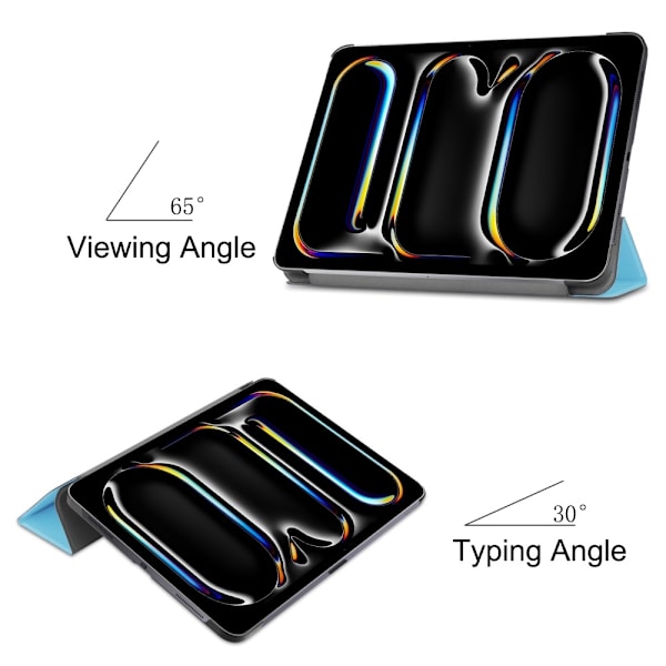 iPad Pro 11 2024 Fodral Tri-Fold Blå