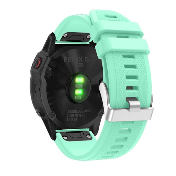 Sport Silikon Armband Garmin Cyan