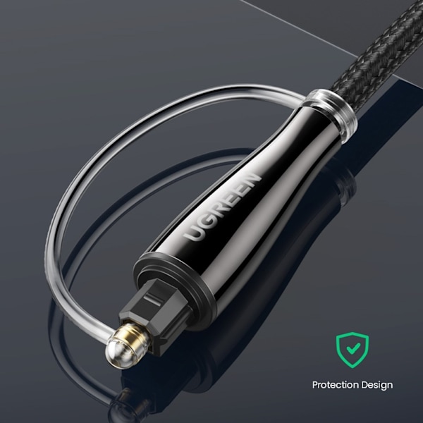 UGREEN 1m Optisk Fiberkabel Toslink Svart