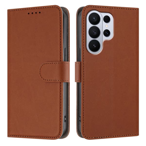 Samsung Galaxy S26 Ultra Fodral Solid Läder Brun