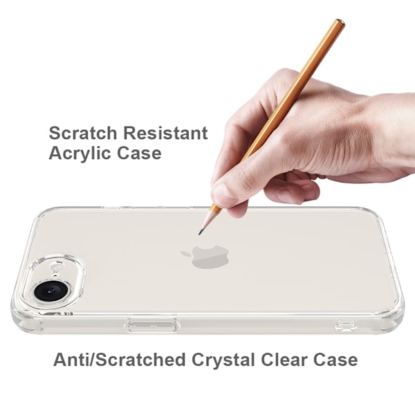 iPhone 17e / 16e Skal TPU / Akryl Transparent