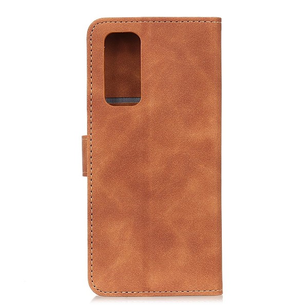 OnePlus 9 - KHAZNEH Retro Läder Fodral - Brun Brown Brun
