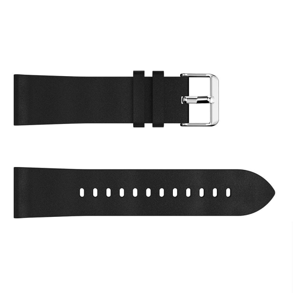 Äkta Läder Armband - Svart (22mm) Black Svart (22mm)