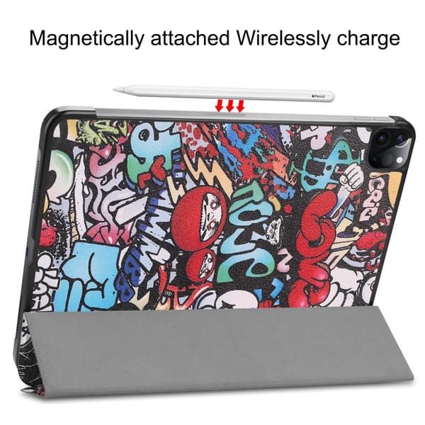 iPad Air 2026-2020 / Pro 11 Fodral Tri-Fold Graffiti