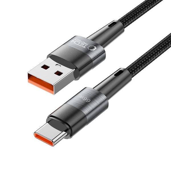 Tech-Protect 3 m 66W/6A USB-C Kabel UltraBoost Grå