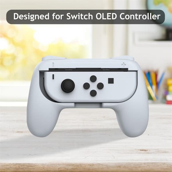 DOBE Nintendo Switch OLED Joy-Con Grepp Vit