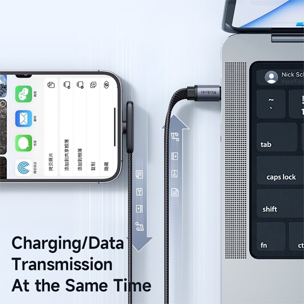 Mcdodo 1.8m 36W PD USB-C - Lightning Elbow Kabel Svart