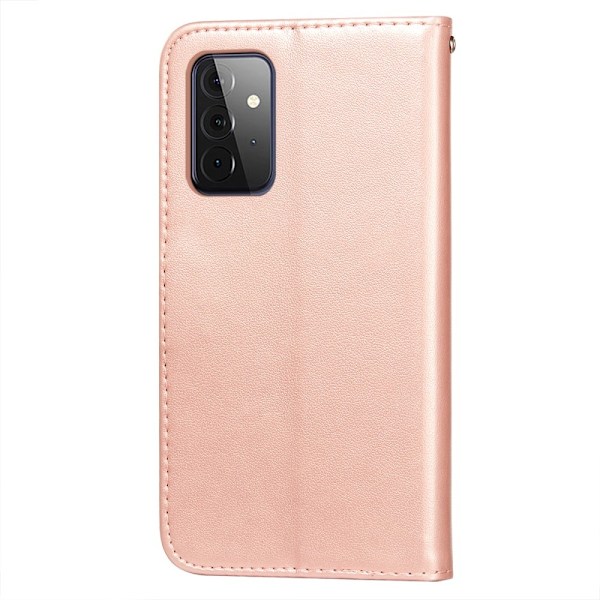 Samsung Galaxy A72 - Läder Fodral - Roséguld Roséguld Roséguld