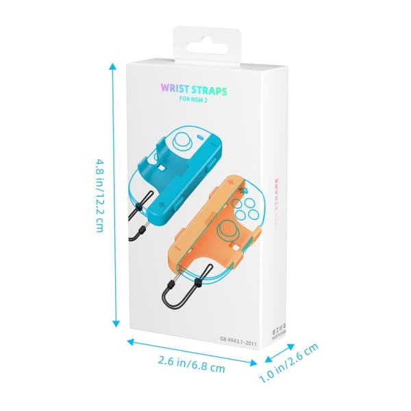 JYS 2 st Nintendo Switch 2 Joy-Con Strap / Extender Svart