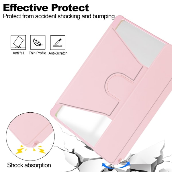 Samsung Galaxy Tab S10 Plus Fodral 360° Rotation Rosa