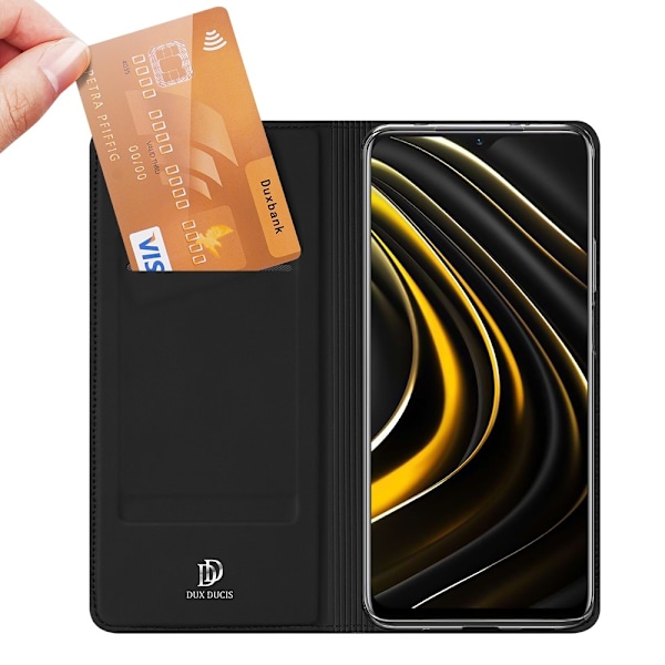 Xiaomi Redmi 9T - DUX DUCIS Skin Pro Fodral - Svart Black Svart