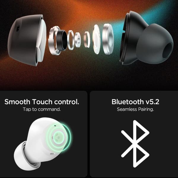 Spigen In-Ear Trådlösa Hörlurar AncPro Vit