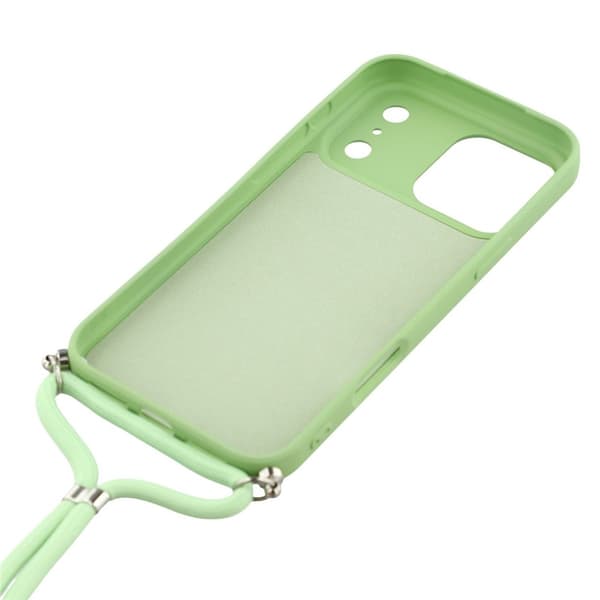 iPhone 17 Pro Skal Med Mobilsnöre TPU Grön