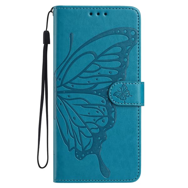 Honor 400 Lite Fodral Fjäril Tryck Blå