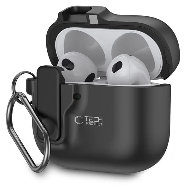 Tech-Protect AirPods 4 Skal Slim Hook Svart