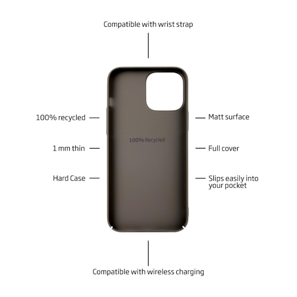holdit iPhone 14 Pro Mobilskal Slim Mocha Brown