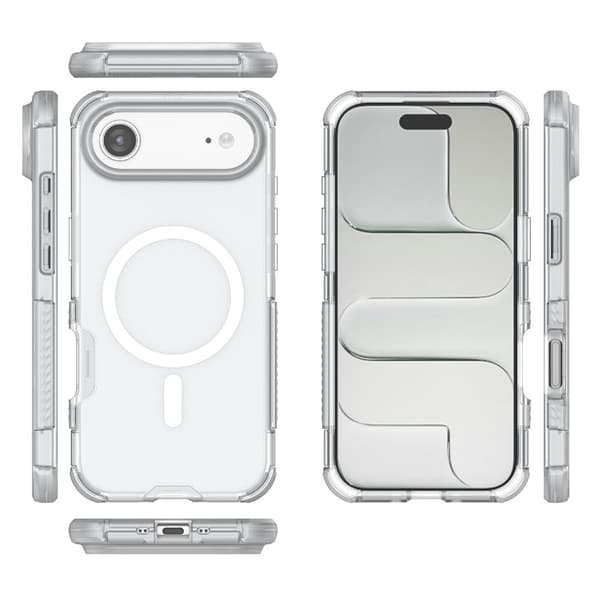 iPhone Air Skal MagSafe Shockproof Hybrid Vit