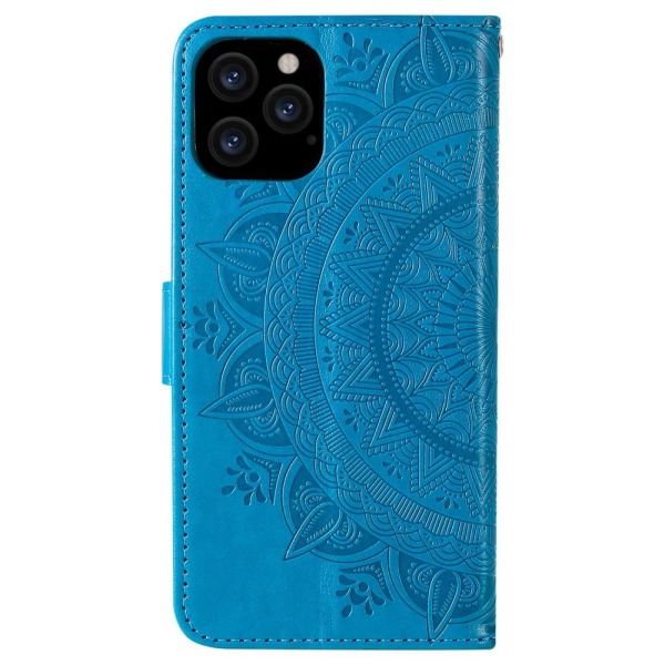iPhone 12 / 12 Pro - Mandala Fodral - Blå Blue Blå