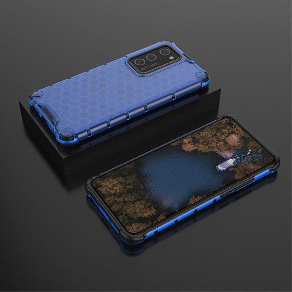 Huawei P40 Pro - Armor Honeycomb Textur - Blå Blue Blå