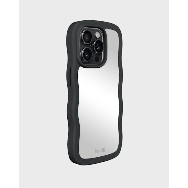 holdit iPhone 14 Pro Skal Wavy Black Mirror