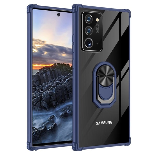 Samsung Galaxy S21 Ultra - Shockproof Ring Skal - Blå Blue Blå