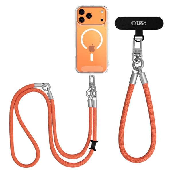 Tech-Protect Mobilsnöre CrossBody & Wrist Rope Orange