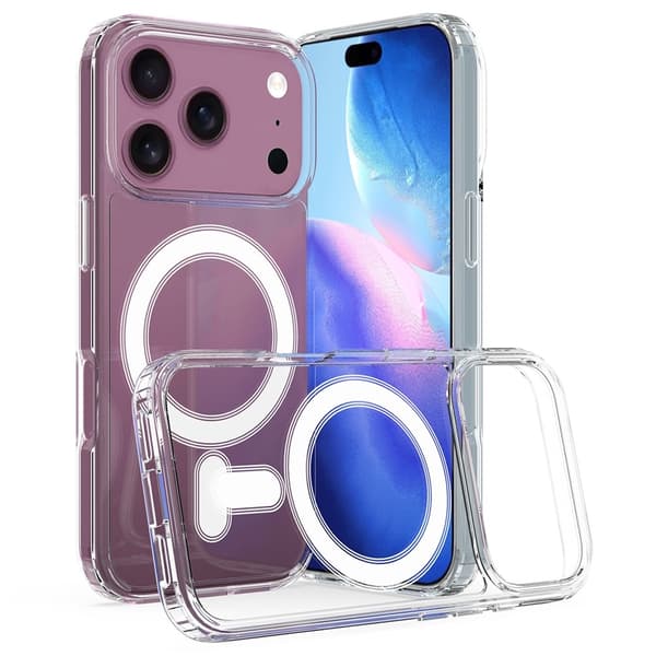 iPhone 17 Pro Max Skal MagSafe Hybrid Transparent