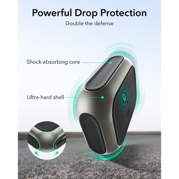 ESR AirPods Pro 3 Skal MagSafe Orbit HaloLock Titanium