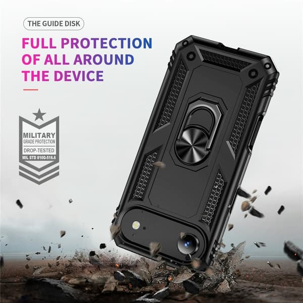 iPhone Air Skal Shockproof Hybrid Ring Svart