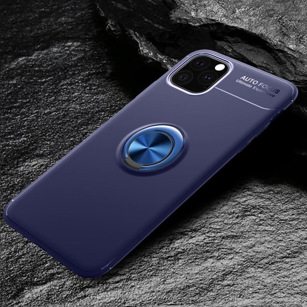 iPhone 11 Pro Max - Ring Skal - Funkar med magnethållare - Blå Blue Blå