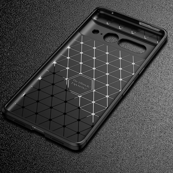 Google Pixel 7 Pro Skal Kolfiber Textur Blå