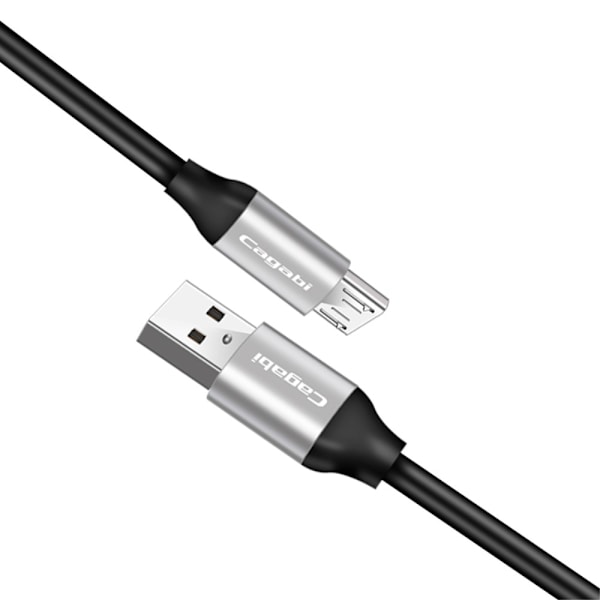 Cababi Micro USB Quick Charge 1 m - Silver Silver Silver