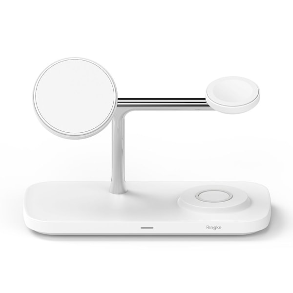 Ringke Qi2 3in1 Trådlös Magnetisk MagSafe Laddare Vit