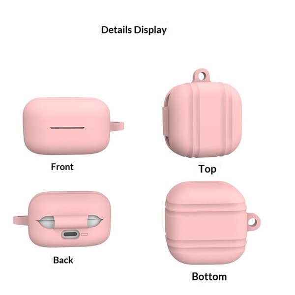 Galaxy Buds 4 / 4 Pro Skal Med Karbinhake Silikon Röd