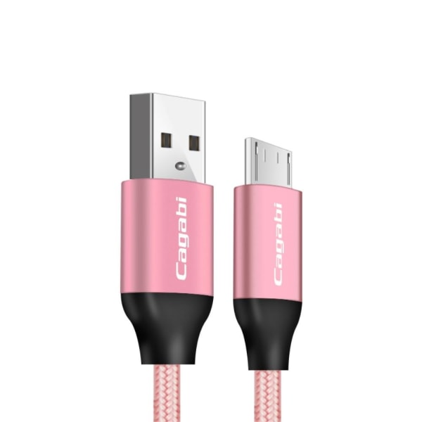 Cababi Micro USB Quick Charge 1 m - Roséguld Roséguld Roséguld