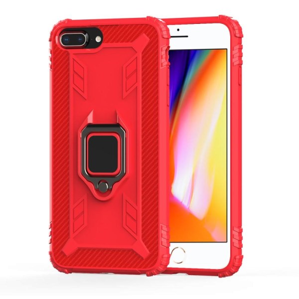 iPhone 7/8 Plus - Ring Skal - Röd Röd