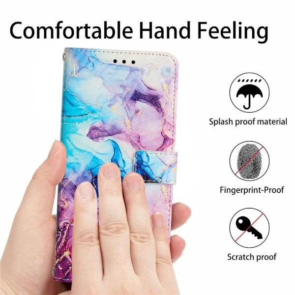 Samsung Galaxy A23 5G Fodral Marmor Blå/Lila
