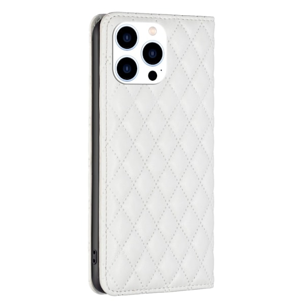 BINFEN iPhone 16 Pro Max Fodral Diamond Flip Vit