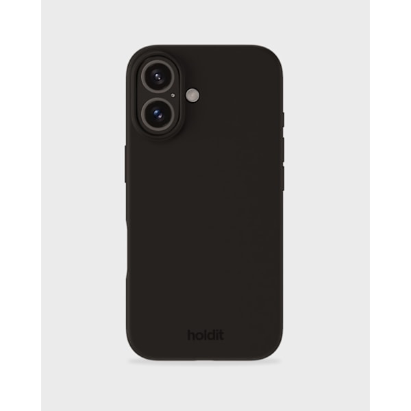 holdit iPhone 16 Mobilskal Silikon Svart