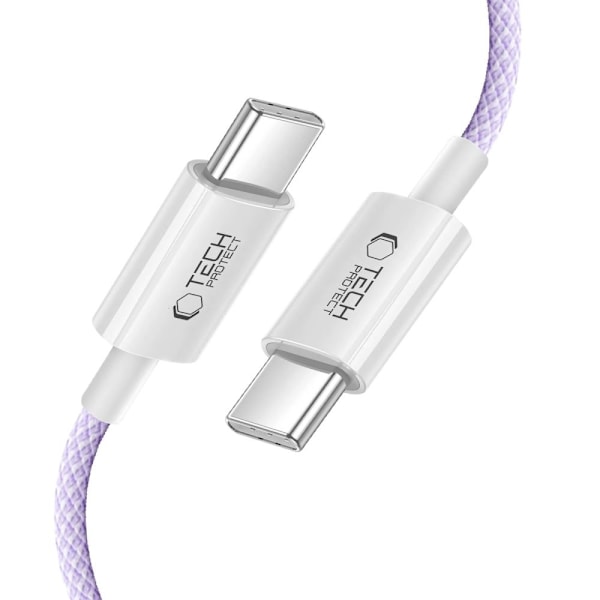 Tech-Protect 1m 60W/3A PD USB-C-USB-C Kabel UltraBoost Mauve