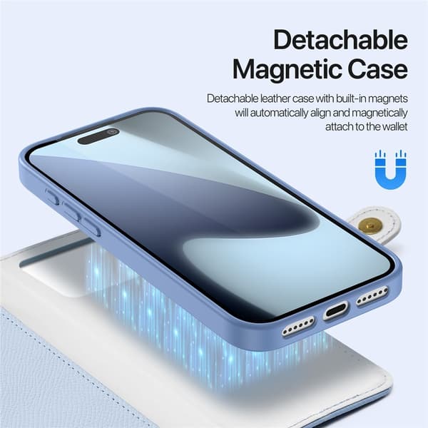 DUX DUCIS iPhone 17 Pro Max 2in1 Magnet Fodral Lawa Series Blå