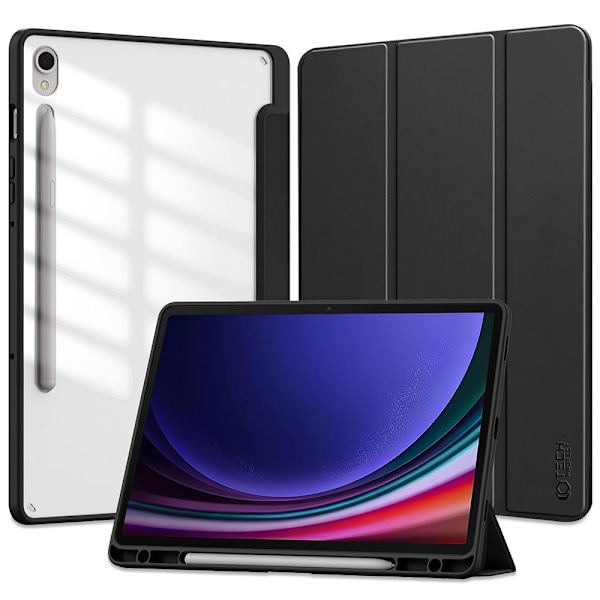 Tech-Protect Galaxy Tab S9 Fodral Hybrid Pennhållare Svart