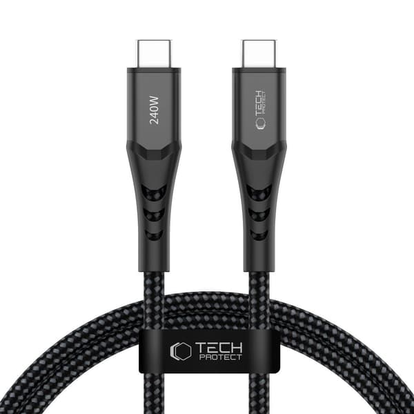 Tech-Protect 1m 240W PD QC3.0 USB-C-USB-C Kabel UltraBoost