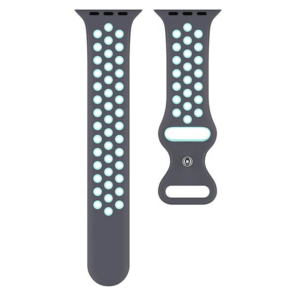 Sportarmband Dual-Color Apple Watch 41/40/38 mm (M/L) Grå/Teal