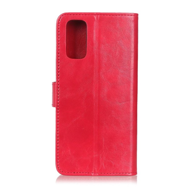 OnePlus 9 - KHAZNEH Tri-Color Läder Fodral - Röd Red Röd