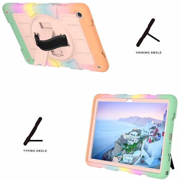 Samsung Galaxy Tab A9 Plus Skal Solid360 Rainbow