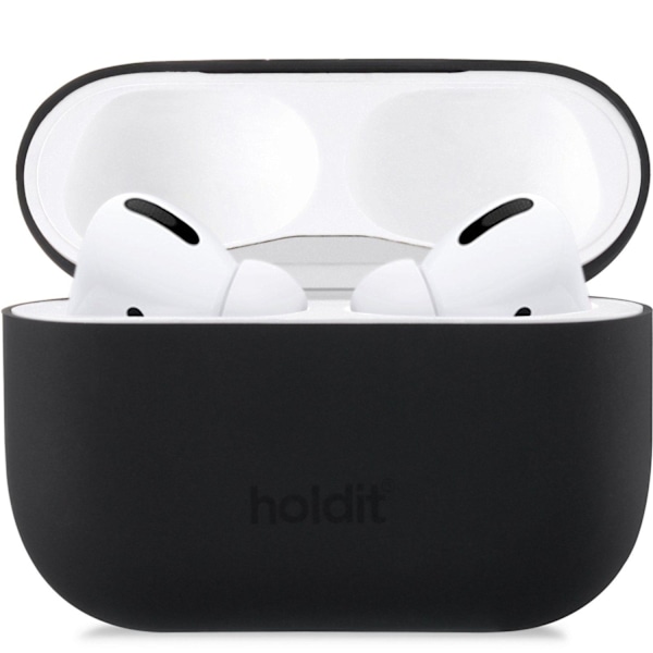 holdit Silikonfodral AirPods Pro Nygård - Svart Svart